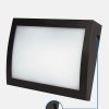 גוף תאורה שם כתובת ZOHAR 20W שחור חיישן פוטוצל אור קר