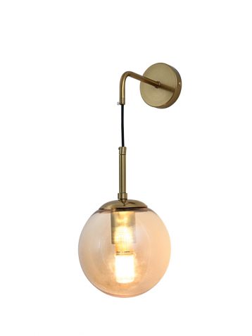 מנורת קיר AMBER בצבע פליז